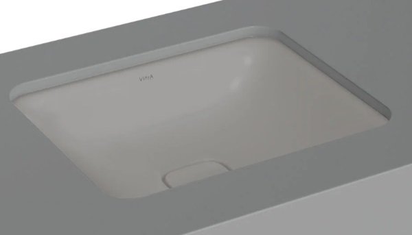 Vitra 7534B076-1083 Metropole Dikdörtgen Tezgahaltı Lavabo Mat Taş Gri.